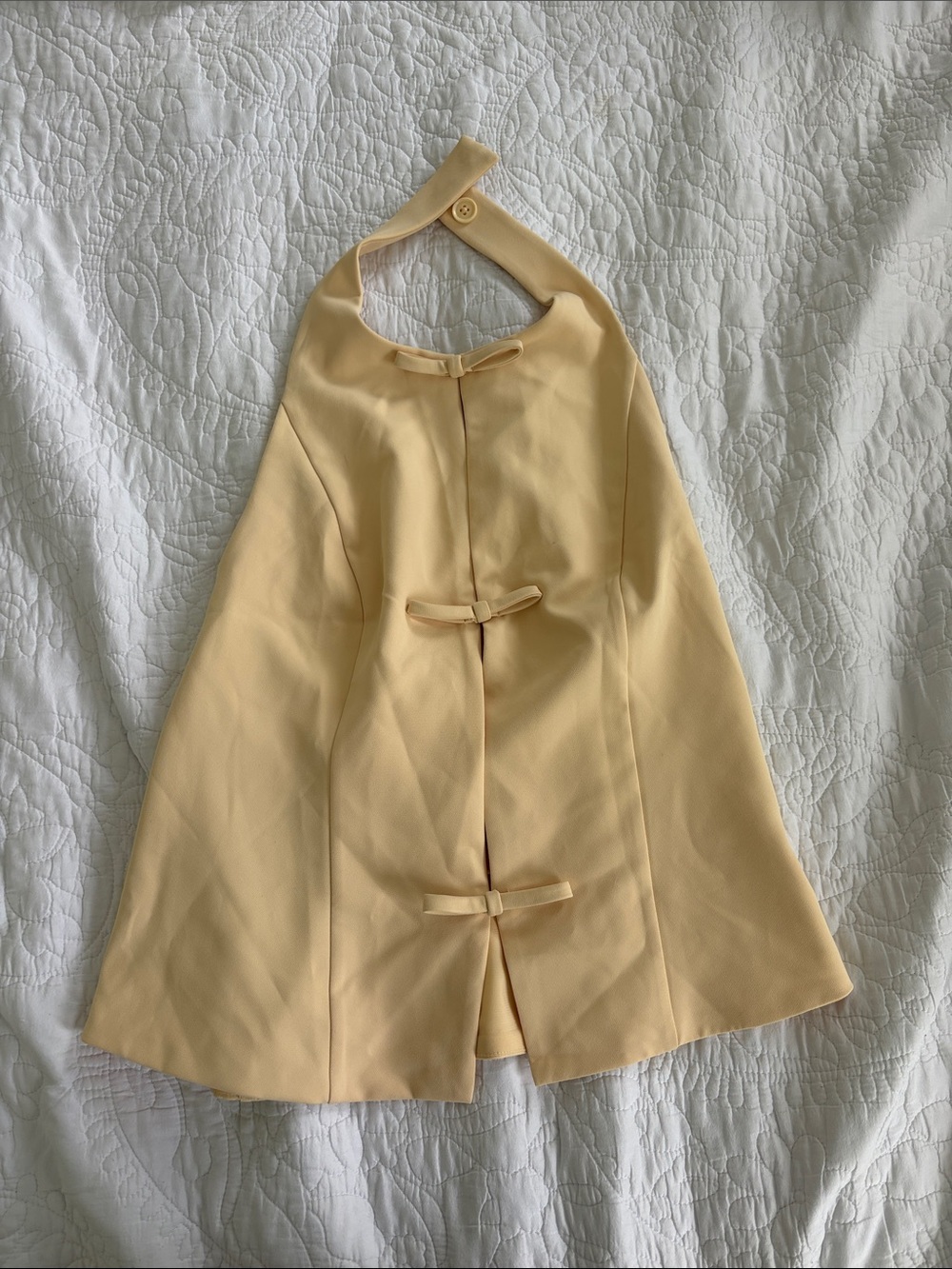 Abercrombie Butter Yellow Bow Halter